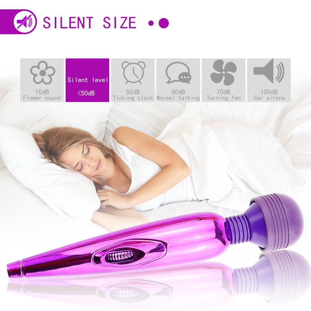 AV Vibrator Rechargeable Magic Wand Clit Massager Vagina Clitoris Stimulator  Female Masturbation Adult Sex Toys for Women