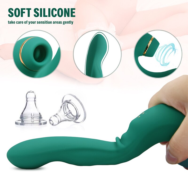 Abhoth เครื่องสั่นแบบดูดสำหรับผู้หญิง ของเล่นทางเพศ เครื่องสั่นดูด 10 ความถี่ การสั่น + การดูดกระตุ้นจุด G ผลิตภัณฑ์สำเร็จรูปสำหรับผู้ใหญ่