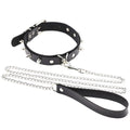 Adults Sexy Toy Erotic Faux Leather BDSM Choker Rivet Neck Collar Traction Rope Bondage Restraint Sex Toys for Couple Game