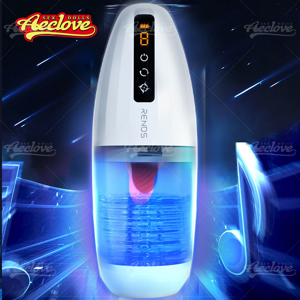Aeclove อัตโนมัติ Vibrators สำหรับชาย Masturbation พ็อกเก็ตหีเพศของเล่นสำหรับชายเกย์ที่มีประสิทธิภาพญี่ปุ่นดูดลิ้น Masturbator