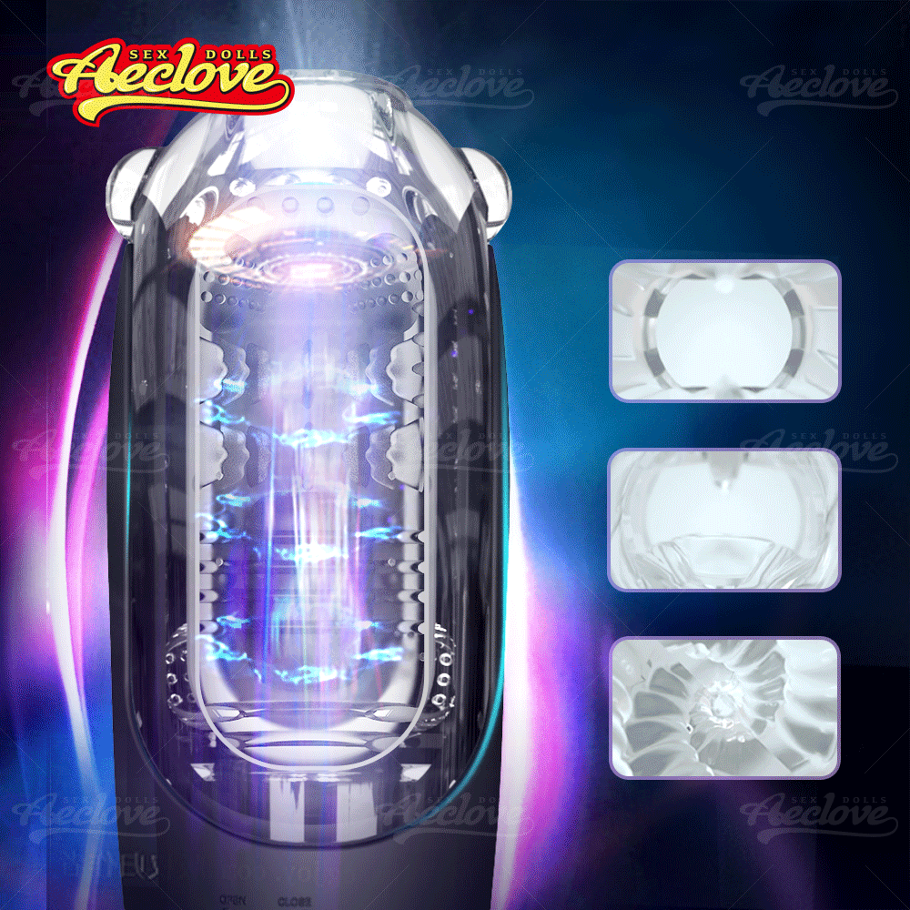 Aeclove อัตโนมัติ Vibrators สำหรับชายที่มีประสิทธิภาพหนีบและดูดพ็อกเก็ตหีชาย Masturbators ของเล่นช่องคลอดที่สมจริงนุ่ม