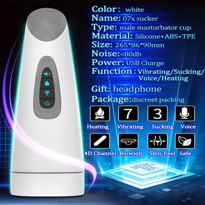 Air ดูดความร้อนชาย Masturbator อัตโนมัติสูญญากาศเซ็กซ์ทอยเร้าอารมณ์ Oral อมควยถ้วย Masturbation หีอุปกรณ์ช่วยตัวเองสำหรับผู้หญิงสำหรับ Man