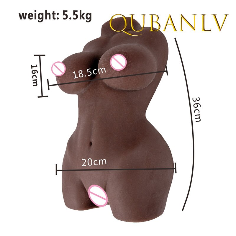 สีดำผู้ใหญ่ตุ๊กตายางหนังซิลิโคน Masturbation Tools ชายใหญ่ตูดช่องคลอดประดิษฐ์ Cat หน้าอกเซ็กซ์ทอย Suppliesxxx