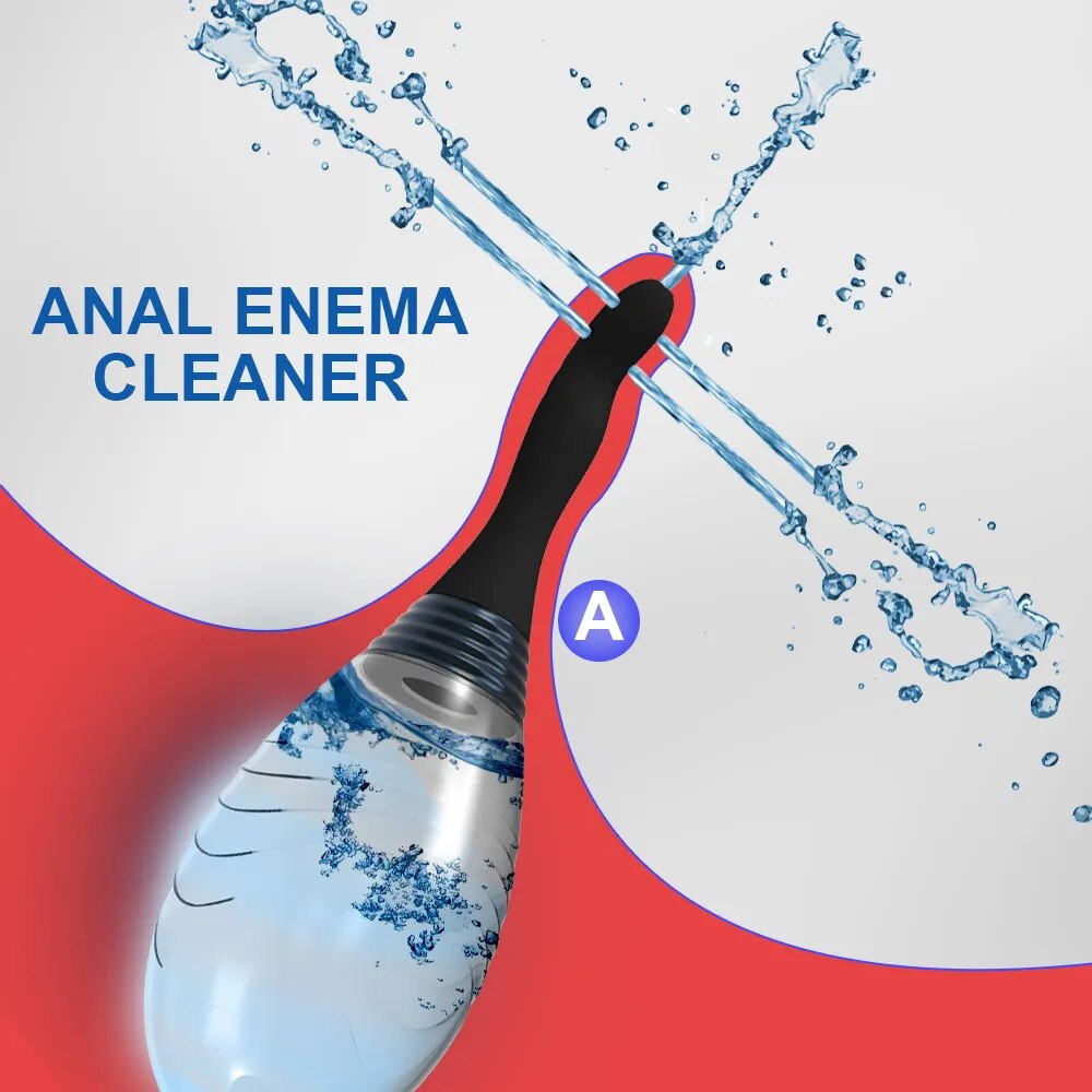 Anal Butt Plug Cleaner Health Enema Rectal Shower Vagina Enemator Intimate Goods Anus Sex Toy Tool for Women Men Adult Rinser