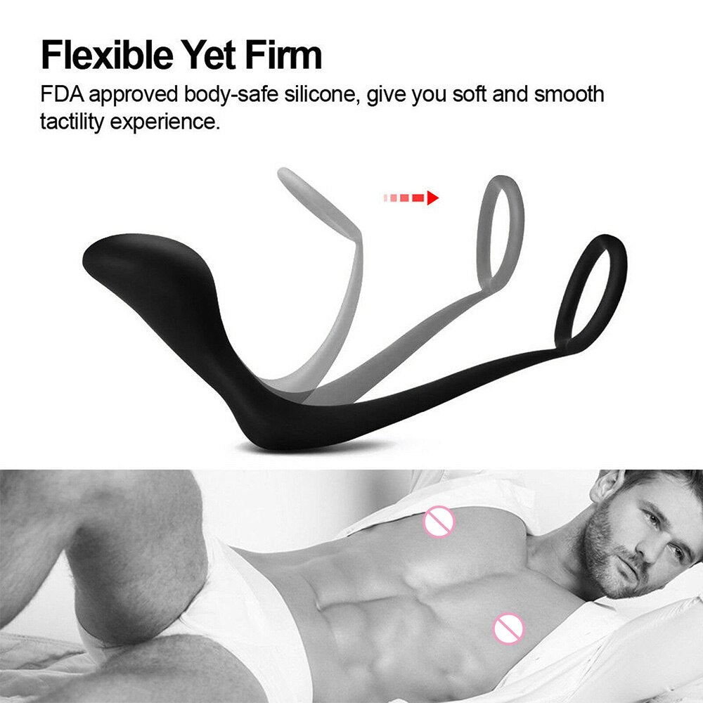 Anal Plug ชายต่อมลูกหมากนวด Cock แหวน Anal ปลั๊ก Dildo G-Spot Butt Plug ผู้ใหญ่ของเล่น Anal ของเล่นสำหรับผู้หญิง Man เกย์ Sex Shop