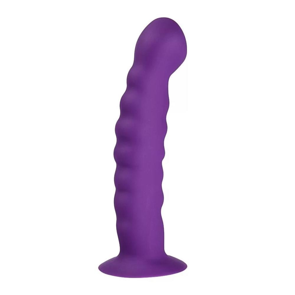 Anal Plug Prostate Massager Sex Products Vaginal Stimulator with Strong Sucker Silicone Bead Dildo Sex Toys for Man and Woman