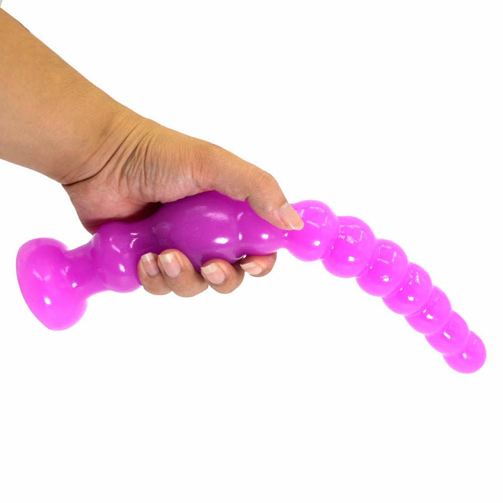 Anus Backyard Beads Anal Balls Long Anal Plug with Suction Cup Prostata Massage Butt Plug Sex Toys for Women Men Adults Products