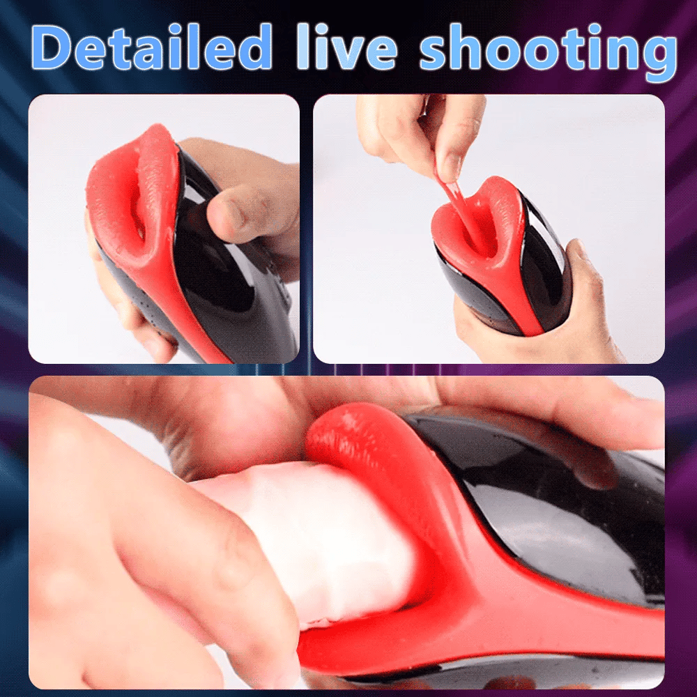 Automatic Masturbator for Men Vibration Deep Throat Blowjob Tongue Male Masturbation Cup Machine Sex Toys for Adult Goods Penis