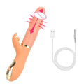 Automatic Telescopic Inflated Heated Dildos Women Vibrator Clitoris Licks Vagina Massage Anal Plug Erotic Toys for Sex Big Penis