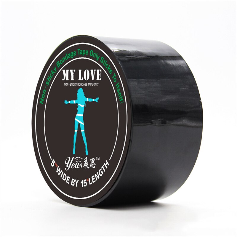 BDSM Fetish Rope Bondage Tape Slave Sex Toys Provocative Alternative Tied Self-adhesive Tape Blindfolds Role Play Harness Body