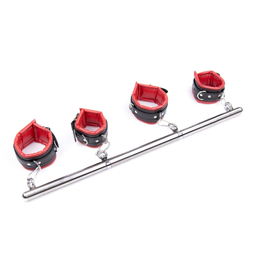 Bdsm Bondage Removable Stainless Steel Spreader Bar Sex Slave Hand Cuffs Ankle Cuff Open Leg Restraint SM Cosplay Couple Sex Toy
