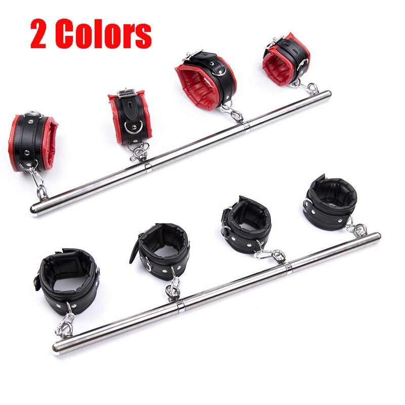 Bdsm Bondage Removable Stainless Steel Spreader Bar Sex Slave Hand Cuffs Ankle Cuff Open Leg Restraint SM Cosplay Couple Sex Toy