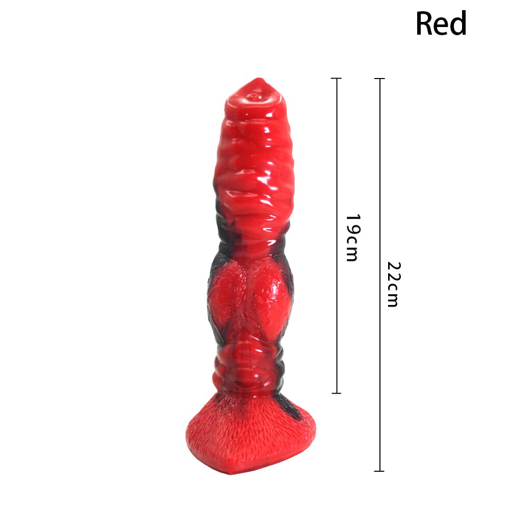 Big Silicone Animal Wolf Dildo Animal Penis G-spot Stimulation Sex Toys for Man Women Lesbian Gay Sex Shop Erotic Adults Product