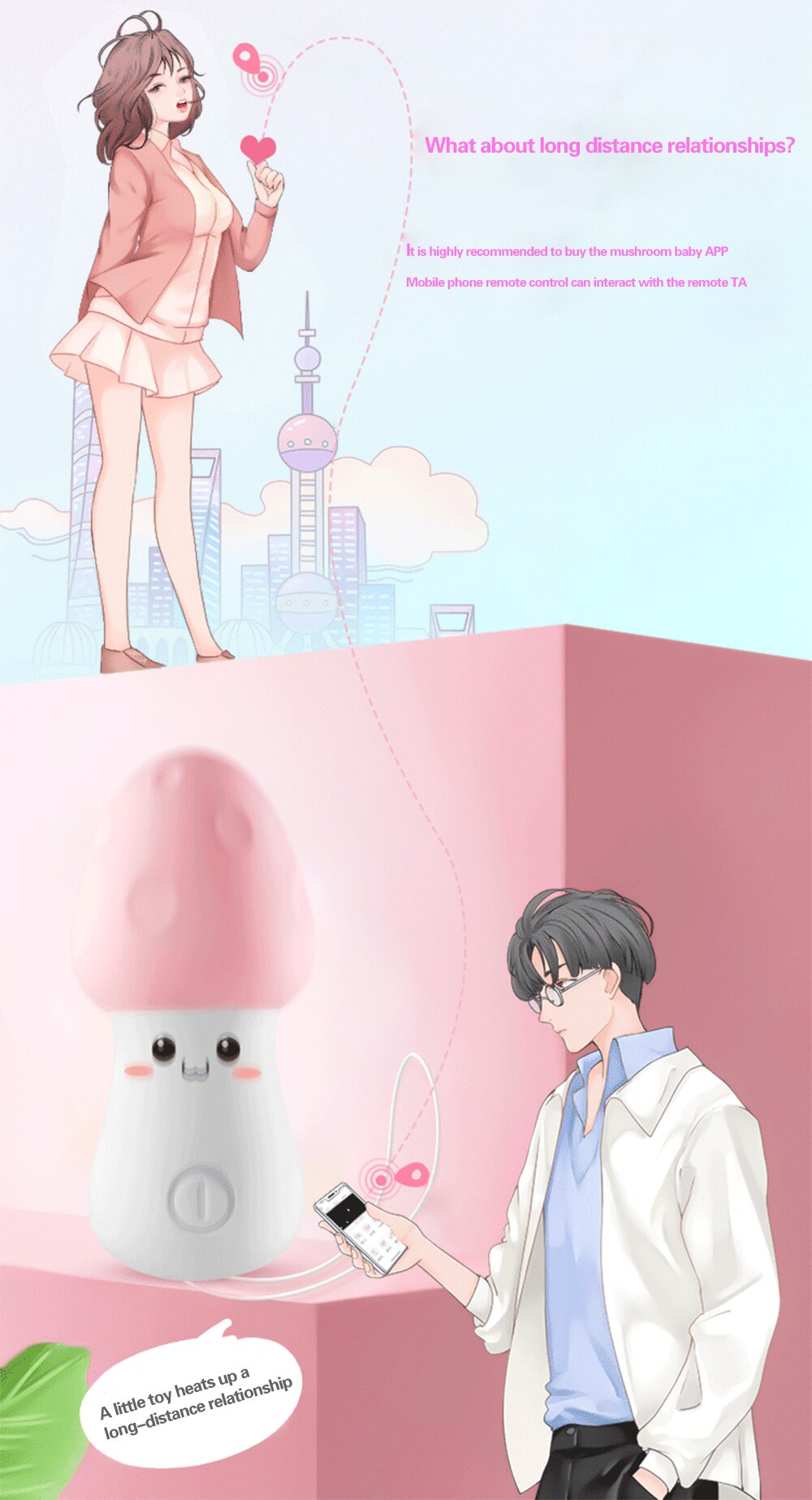 มินิที่มีประสิทธิภาพ Bullet Vibrator รีโมทแอปควบคุมหัวเห็ดผู้หญิง Clitoral Stimulator ช่องคลอด G จุด Masturbation เร้าอารมณ์ Vibr