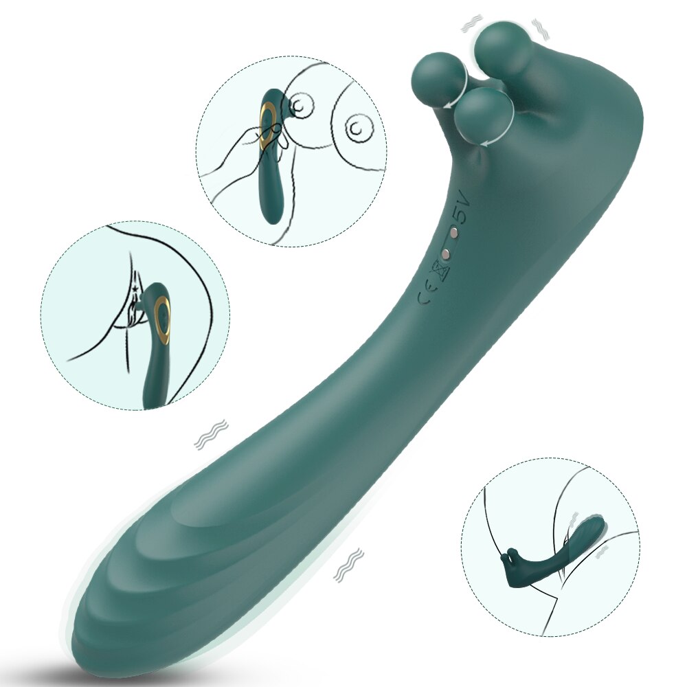 Claw Shape Kneading nipple G Spot vibrator สำหรับกันน้ำสำหรับผู้หญิง Tease AV Magic Wand breast clitoris นวด masturbator เซ็กซ์ทอย