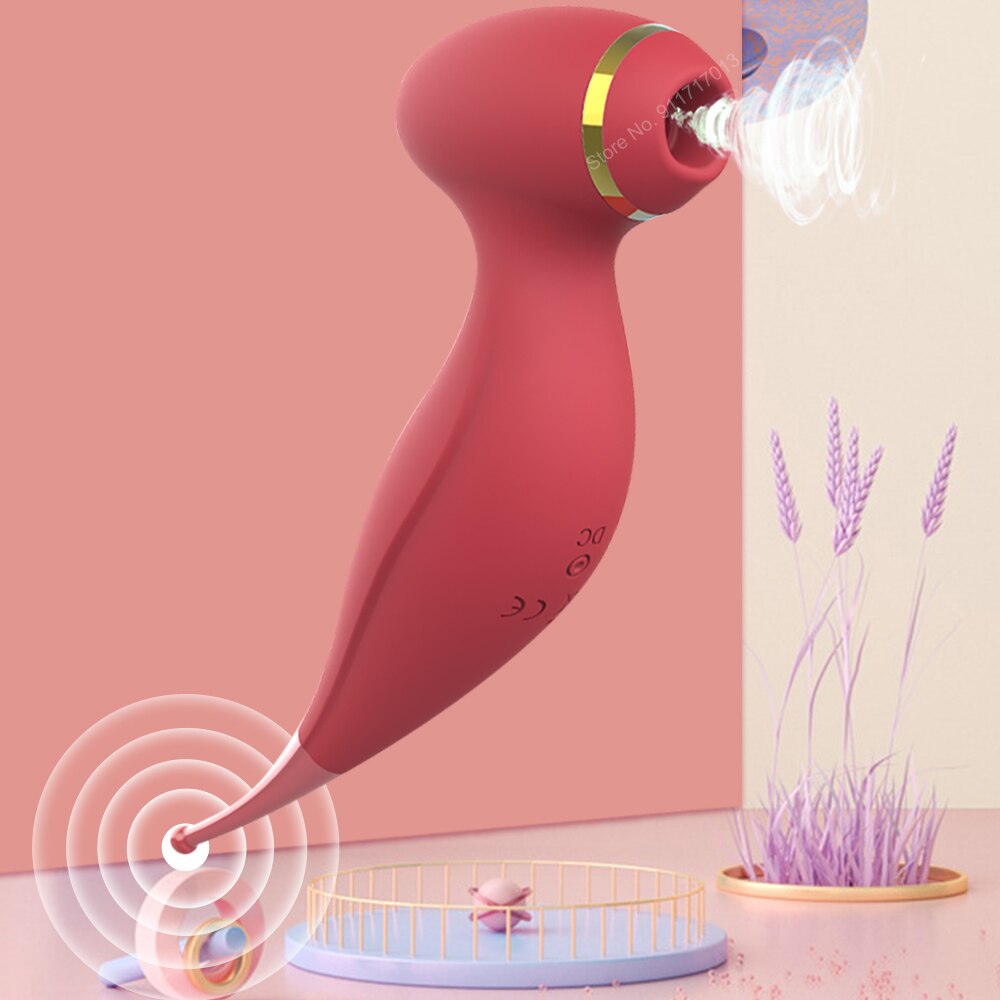 Clit Sucker Vibrator หัวนมที่มีประสิทธิภาพดูด Blowjob Clitoris Stimulator เพศเร้าอารมณ์ของเล่นสำหรับผู้หญิงช่องคลอด Masturbator ผลิตภัณฑ์