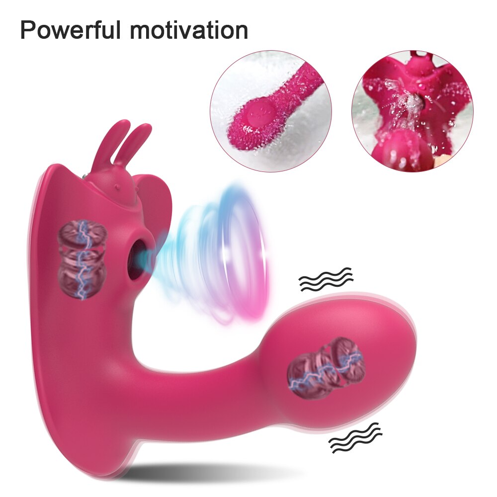 Clitoral Sucking Vibrator หญิงรีโมทคอนโทรล Clit Sucker Clitoris Stimulator จริง Dildo สั่นเซ็กซ์ทอยสำหรับผู้หญิงผู้ใหญ่18