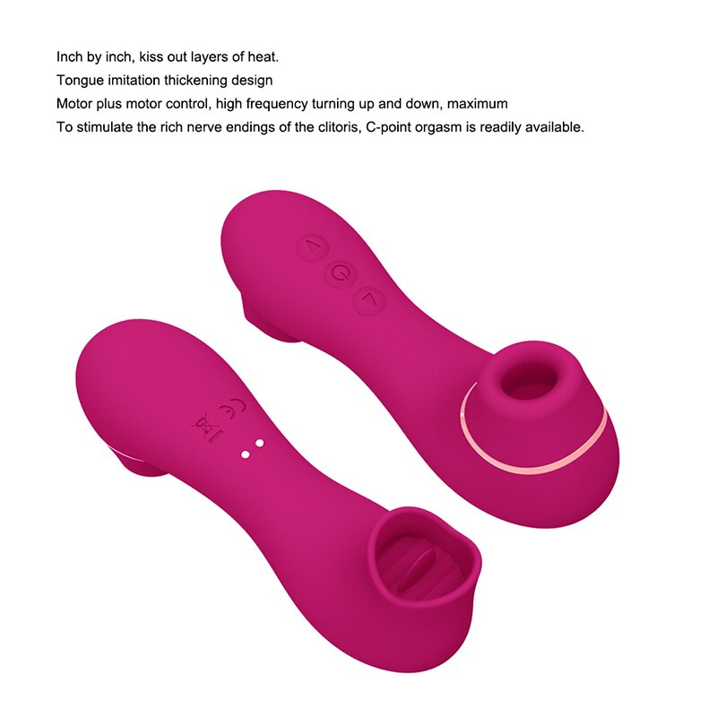 Clitoris Sucker Sex Sucking Toys Vibrator Powerful Clitoris Blowjob Tongue Stimulator Nipple Vagina Pussy Pump Sex Toys for Wome