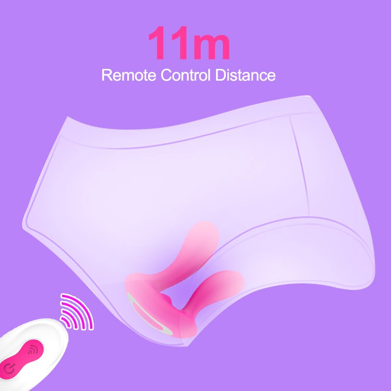 รีโมทคอนโทรลสั่นสะเทือนเซ็กซ์ทอยสำหรับผู้หญิงสวมใส่ช่องคลอด Clitoris Stimulator Vibrator G-Spot Massager ผู้ใหญ่ Masturbator
