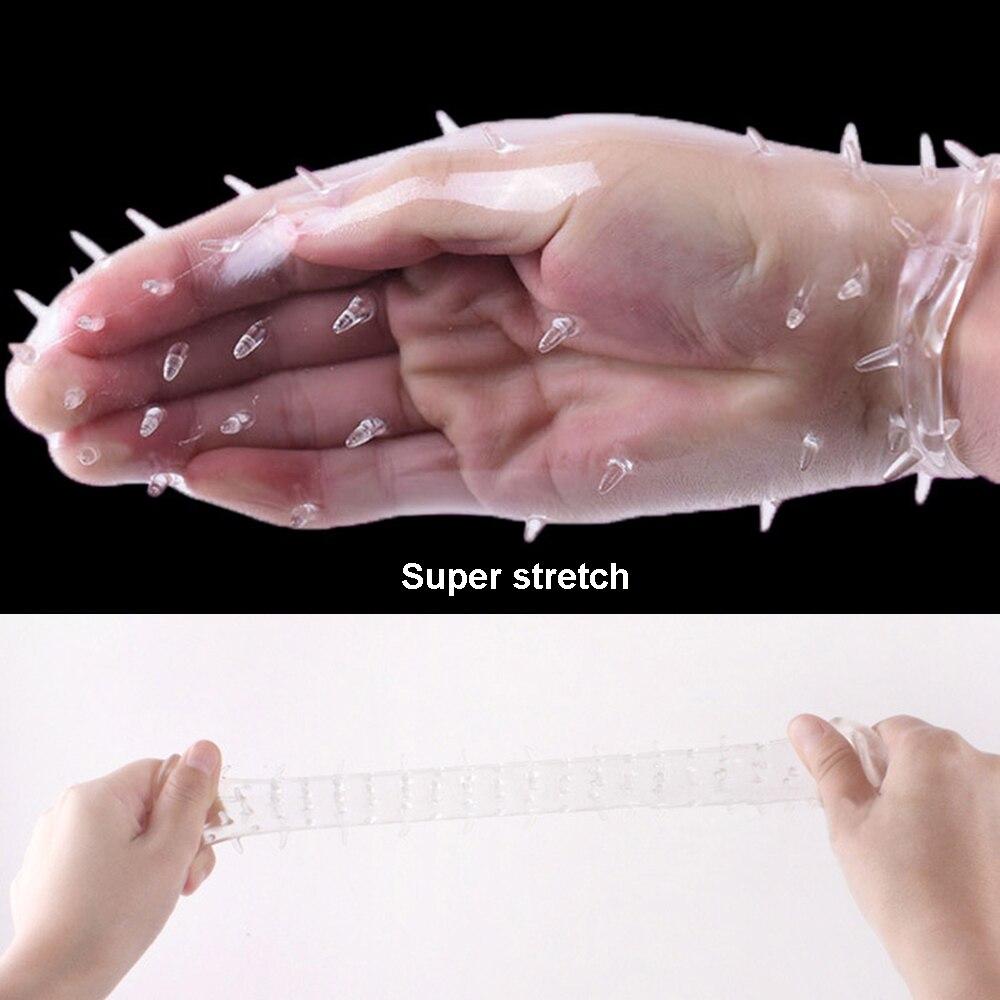 5pcs/set TPE Penis Sleeve Delay Time Crystal Cock Rings Reusable Condom Penis Extension Penis Rings Adult Sex Toys for Men