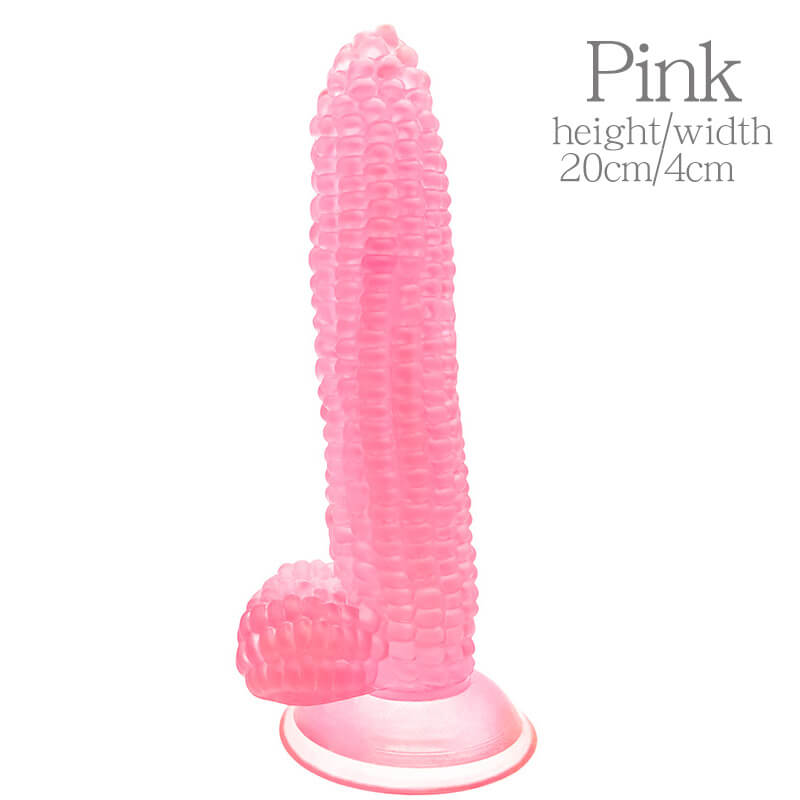 ข้าวโพดซิลิโคนจริง Dildo Anal ปลั๊กดูดถ้วยผัก Dildo เพศของเล่นสำหรับผู้หญิงช่องคลอดนวด G-Spot masturbator ดี
