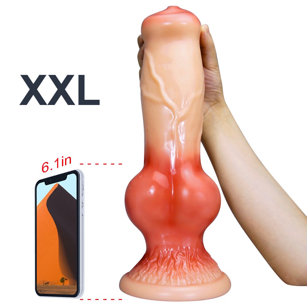 บิ๊กโบว์สุนัข Dildo Sex เครื่องมือสำหรับผู้หญิงปลอม Anal อวัยวะเพศชายช่องคลอดกระตุ้นสัตว์ Didlos Anus ของเล่นเร้าอารมณ์ผลิตภัณฑ์สำหรับผู้ใหญ่