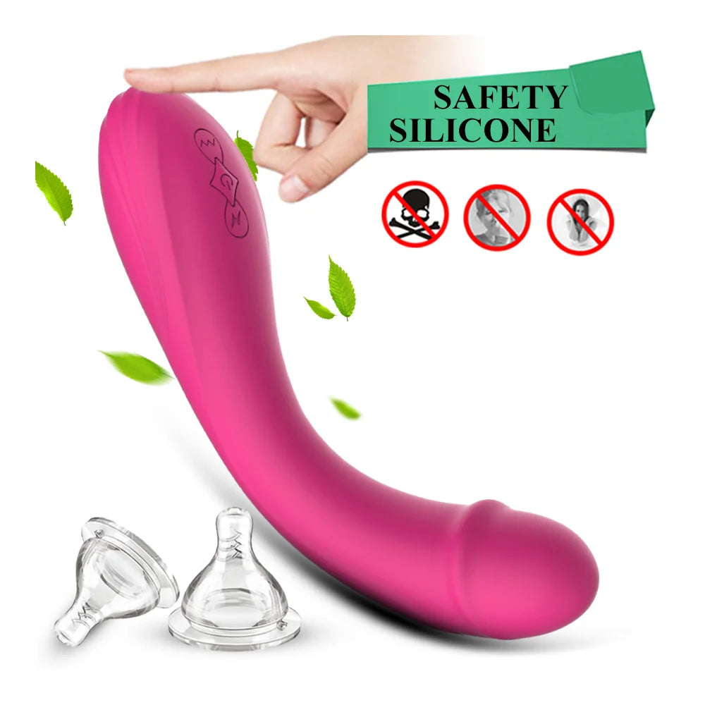 Dildo Vibrator สำหรับผู้หญิง, Clit Stimulator, ซิลิโคน G Spot ช่องคลอด Anal Vibrator, ผู้หญิง Masturbator, ผู้ใหญ่เซ็กซ์ทอยสำหรับผู้หญิง