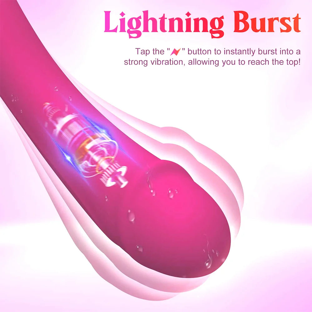 Dildo Vibrator สำหรับผู้หญิง Clit Stimulator ซิลิโคน G Spot ช่องคลอด Anal Vibrator หญิง Masturbator ผู้ใหญ่เซ็กซ์ทอยสำหรับผู้หญิง