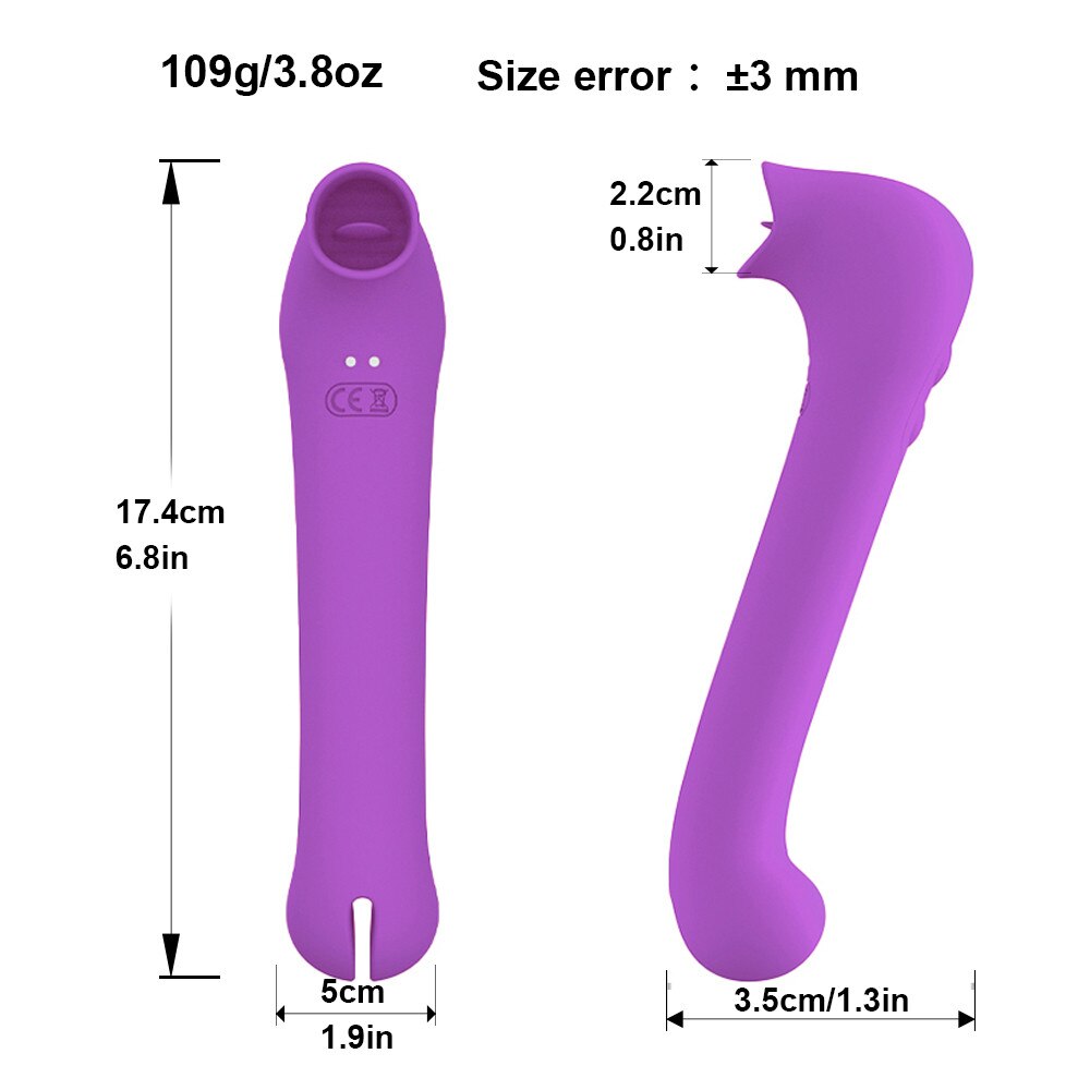 ลิ้นเลีย Dildo Vibrator หญิงเซ็กซ์ทอยช่องคลอด Orgasm Nipples Clitoris Stimulator ซิลิโคน Vibrators อุปกรณ์ผู้ใหญ่
