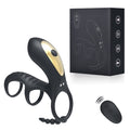 Dual Vibrating อวัยวะเพศชาย Clitoris แหวนดูด Anal Stimulation Penis Erection Vibrator สำหรับคู่ Cockring รีโมทคอนโทรลเครื่องมือทางเพศ