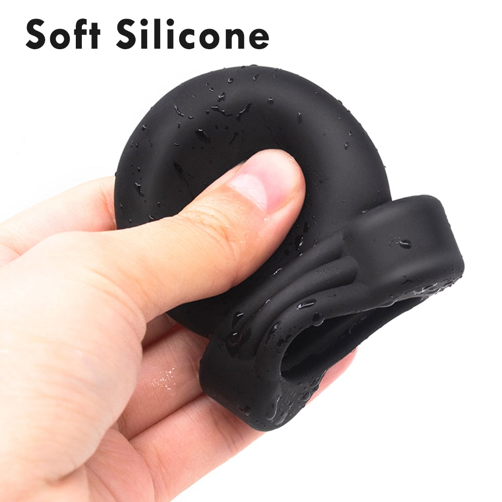 Electric Shock Glans Trainer SM Male Masturbator Scrotum Bondage Massage Chasity Cage Wireless Remote Control Sex Toys BDSM