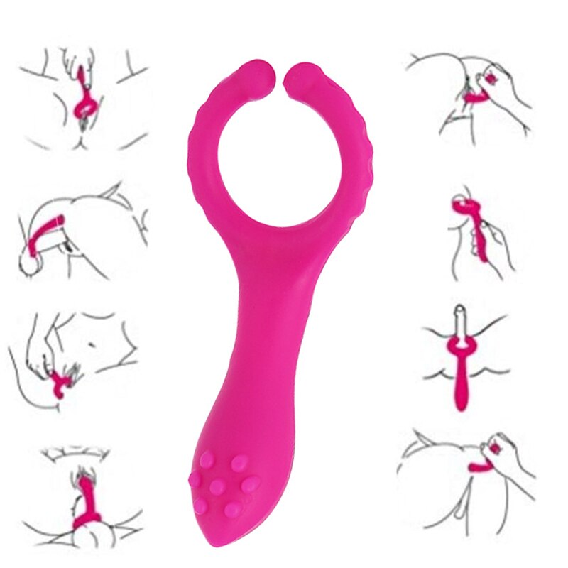 Erotic G-Spot Clitoris Stimulator Vibrators Dildo Nipple Clamp Penis Vibrating Ring Adult Products Sex Toys for Women Men Couple