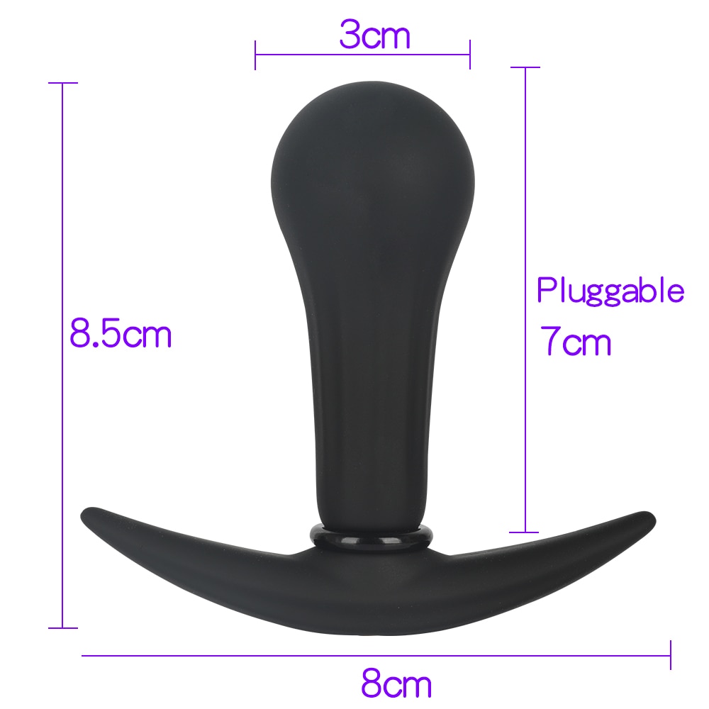 Expandable Prostate Massager Butt Plug อุปกรณ์ช่วยสำเร็จความใคร่สำหรับผู้ใหญ่ จุกเสียบก้นที่พองลมได้ ซิลิโคนขนาดใหญ่พิเศษ จุกเสียบก้นสำหรับสวนทวาร ปั๊มขยายทวาร จุกขยายทวาร