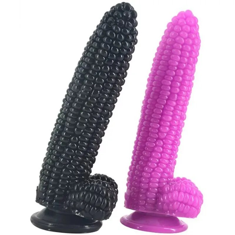 Corn Anal Plug With Suction Cup Vegetables Dildo Sex Toys For Women Vagina G-Spot Massage Masturbator Adult Game Goods