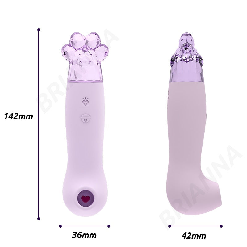 เครื่องดูดหัวหน่าว Fairy Clitoris Sucker เครื่องประดับหินคริสตัลประดิษฐ์ เครื่องสั่นดูดหัวหน่าว เครื่องกระตุ้นหัวหน่าว เครื่องดูดหัวนมสำหรับสตรี