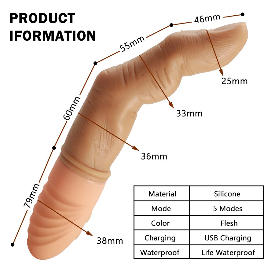 ที่มีประสิทธิภาพ Finger Vibrator สำหรับผู้หญิง G Spot กระตุ้นช่องคลอดเครื่องนวดความร้อนซิลิโคนนิ้วมือ Dildo Masturbator ของเล่นสำหรับผู้ใหญ่
