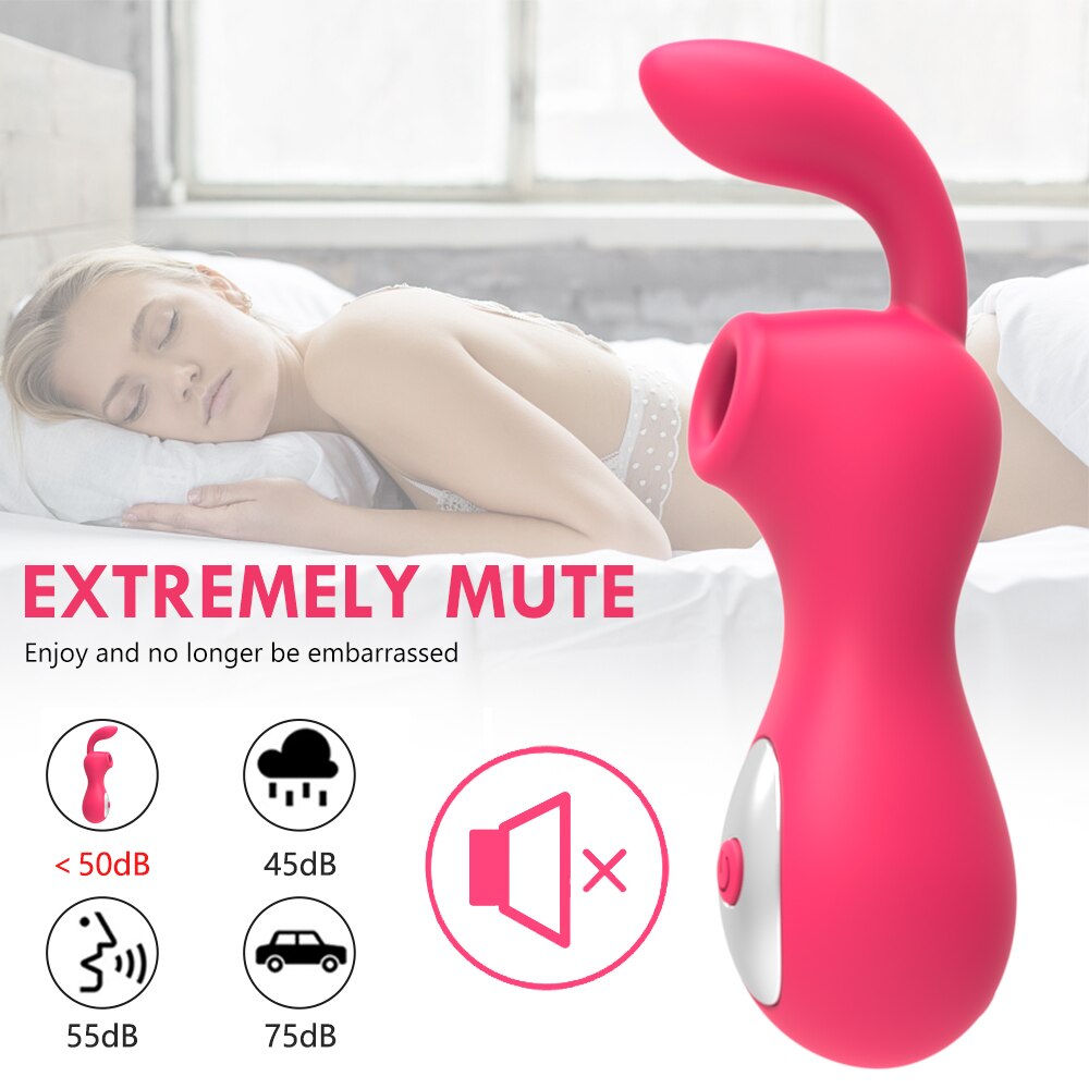 เครื่องสั่นคลิตอรัลเครื่องดูดช่องคลอดดูด G Spot สำหรับผู้หญิงอุปกรณ์กระตุ้นหัวนมสูญญากาศเซ็กซ์ทอยสำหรับผู้ใหญ่ผู้หญิง