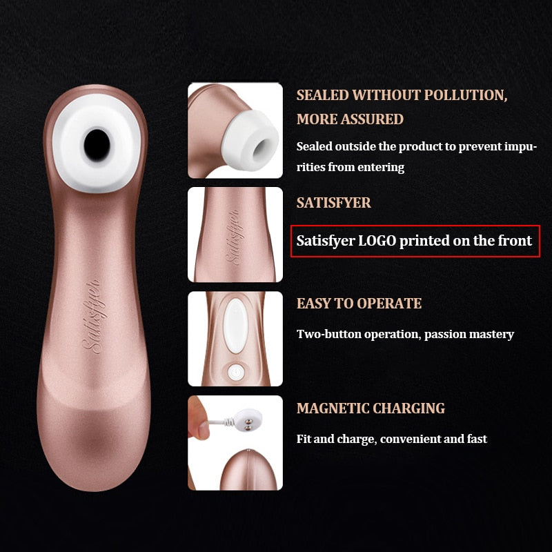 Satisfyer Pro 2 เครื่องดูดกระตุ้นจีสปอตและคลิตอริสแบบสั่นสะเทือนของเยอรมัน ของเล่นทางเพศสำหรับผู้ใหญ่หญิงสำหรับหัวนม