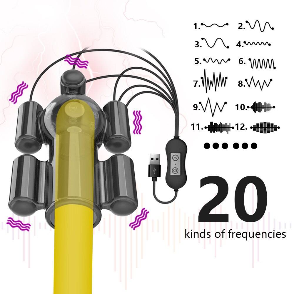 ที่มีประสิทธิภาพ Glans Vibrator ชาย Penis Trainer แขนเซ็กซ์ทอยสำหรับชายอวัยวะเพศชาย Delay Ejaculation ชาย Masturbation 20ความเร็ว