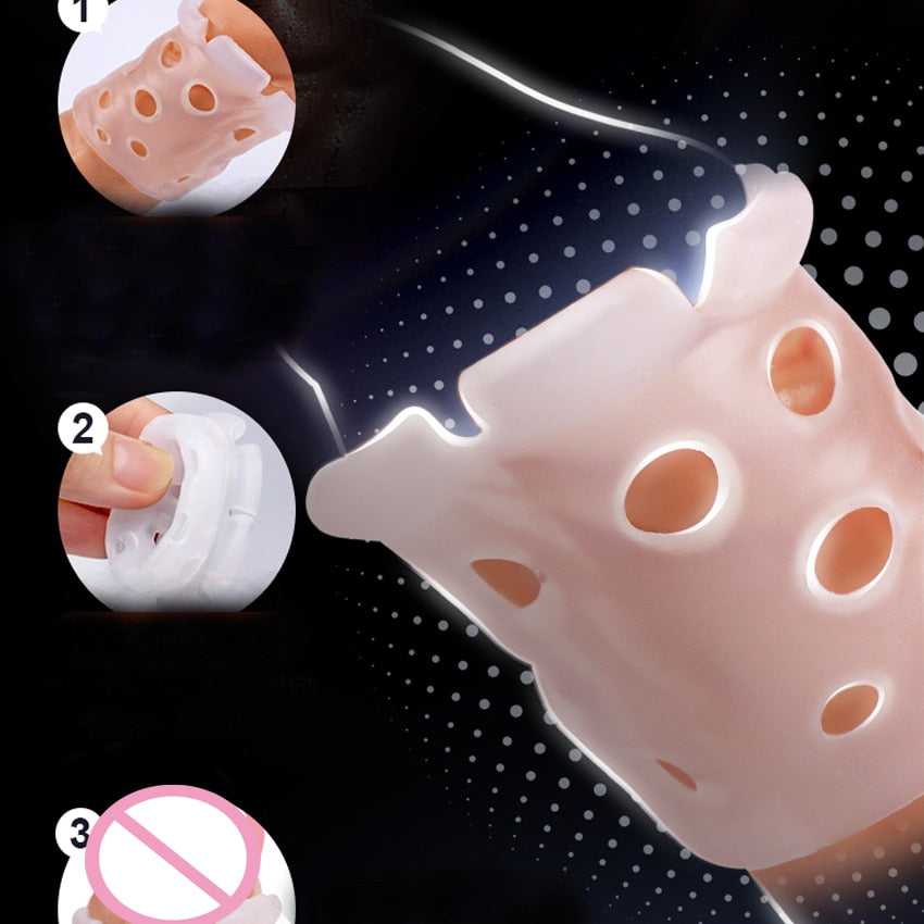 Leten Foreskin Resistance Complex Ring อุปกรณ์เสริมทางเพศสำหรับผู้ชาย, ห่วงรัดองคชาต อุปกรณ์แก้ไขหนังหุ้มปลาย ชุดกลางวันกลางคืน ผลิตภัณฑ์สำหรับผู้ใหญ่