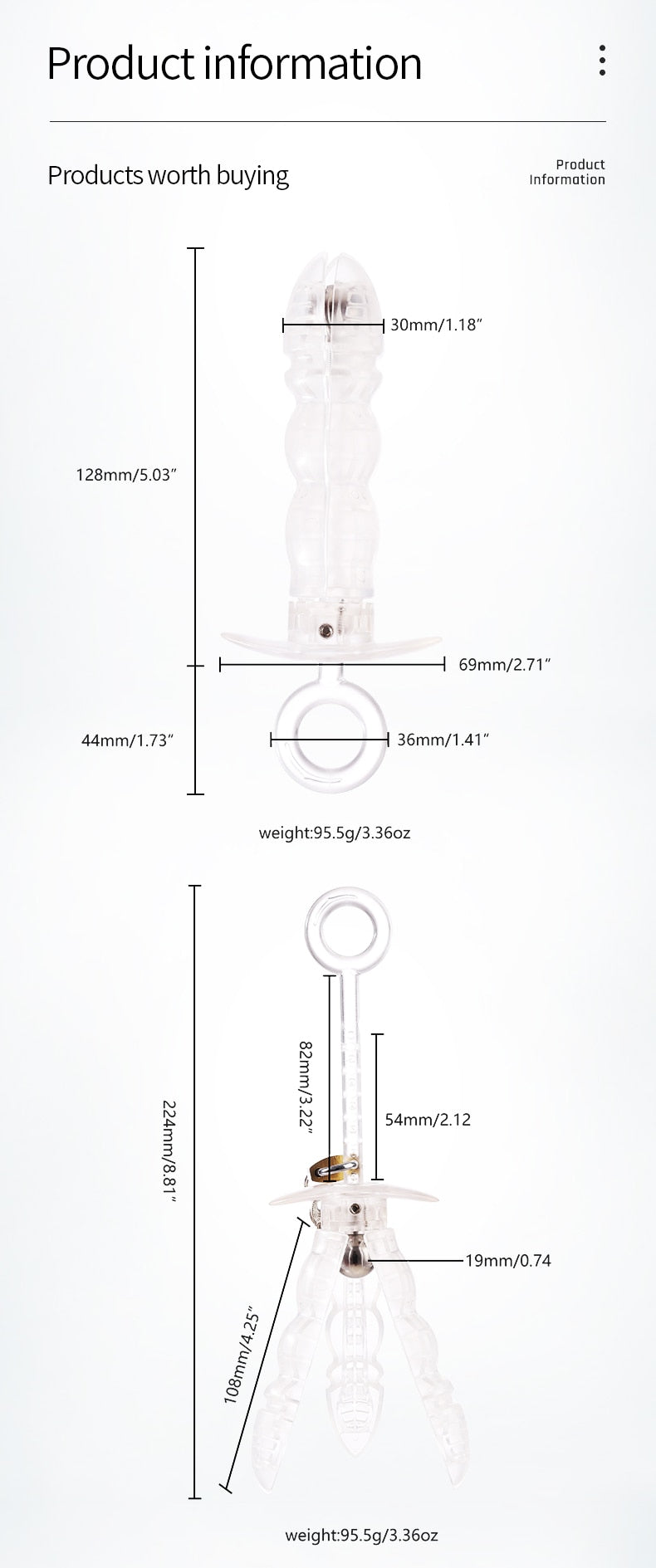 Bdsm อุปกรณ์ถ่างทวารชนิดกลวง ทวารเทียมเรืองแสง จุกอุดก้นขนาดใหญ่พร้อมไฟ LED จุกอุดก้นสำหรับผู้ชาย ของเล่นทางเพศสำหรับนวดต่อมลูกหมาก ช่องคลอดเทียม