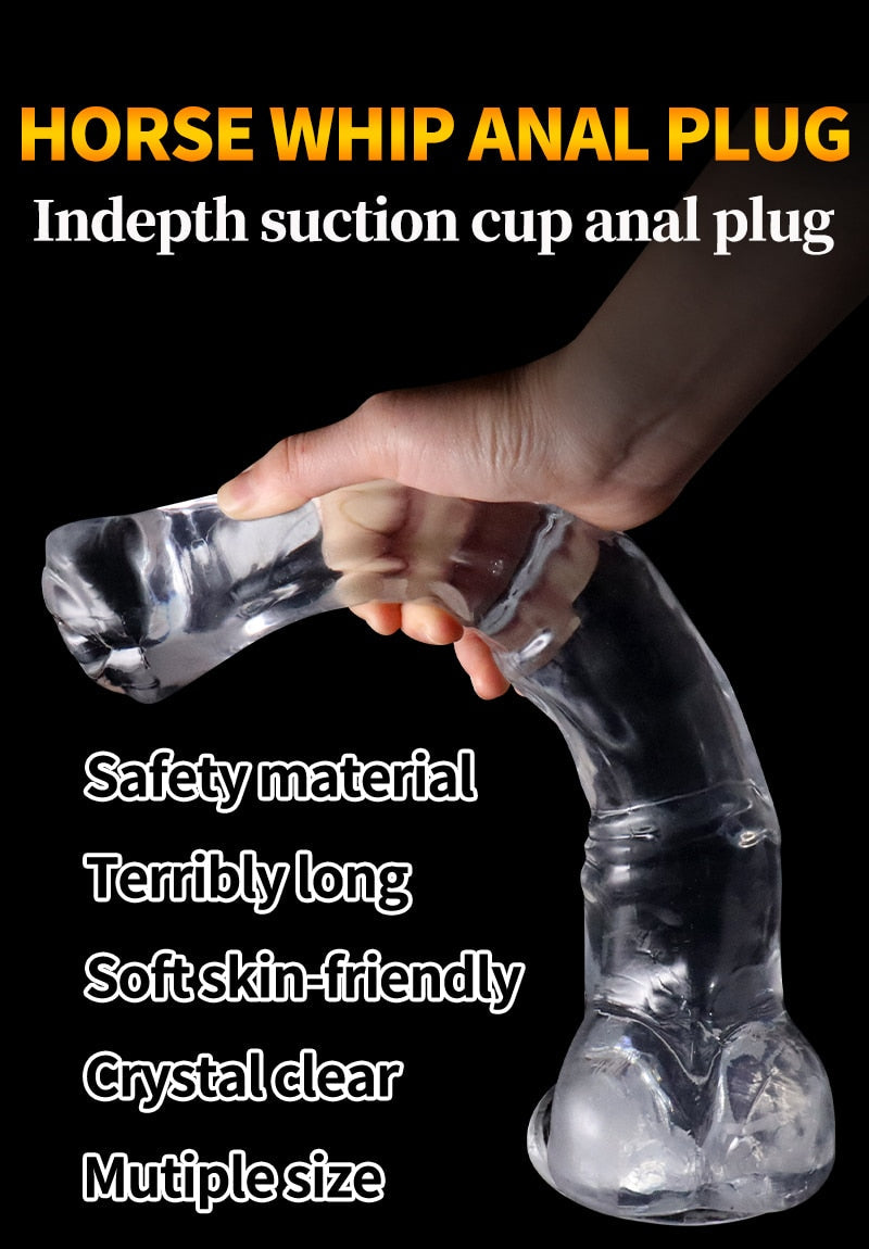 Horse Whip Anal Plug/Dilator /Sex Toys for Men Women Prostate Massager G-spot Stimulation Butt Dildo Masturbator Adult Toy