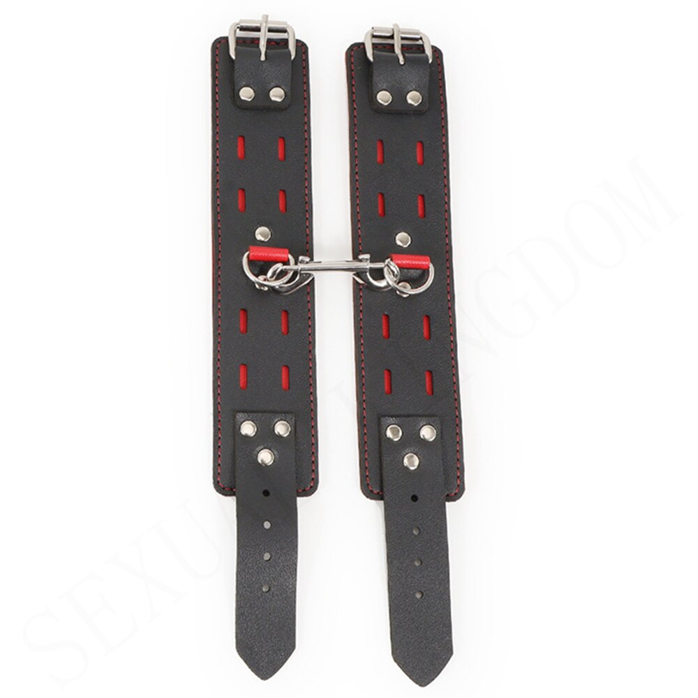 Adjustable Leather Handcuffs and Shackles BDSM Bondage Bundling Femdom Fun Adult Sex Bondage Sex Toys for Woman Couples