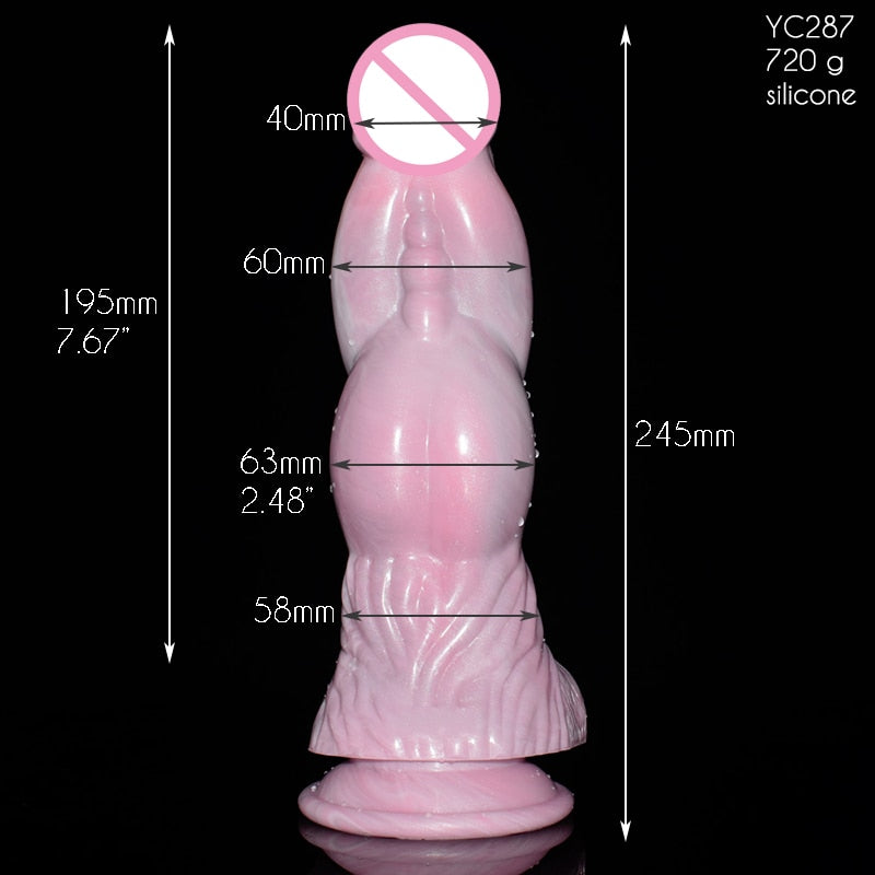 SXXY Big Belly Monster Penis with Suction Cup for Women Female Masturbator Intimate Fantasy Dildo Adults Sex Toys Anal Butt Plug