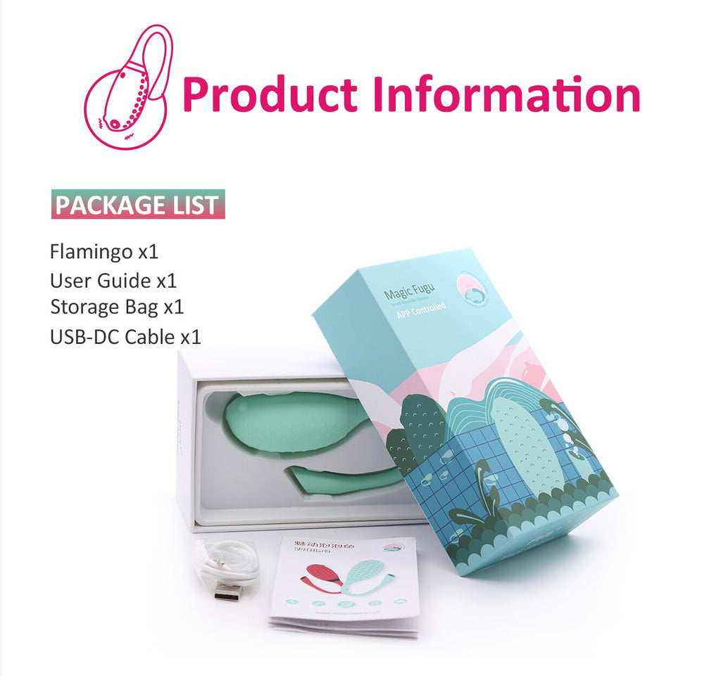 Magic Motion Smart Sex Toy รีโมทควบคุมเครื่องสั่น G-spot คลิตอริส Fugu APP Vibrating Ball Flamingo เครื่องนวดช่องคลอดสำหรับผู้หญิง