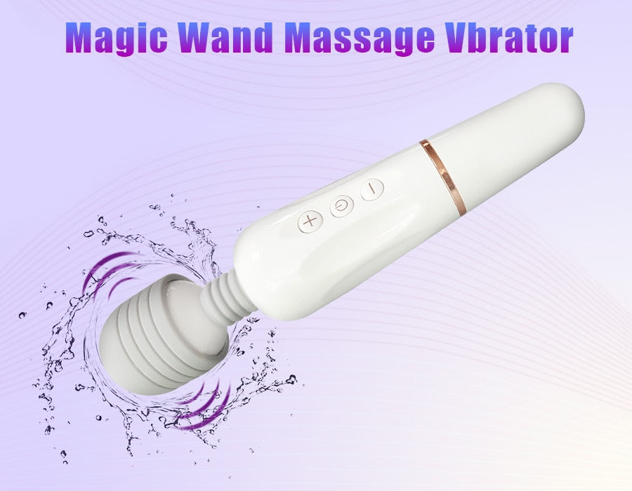 Powerful AV Magic Wand Body Massager USB Charge G Spot Vibrators for Women.Adult Vibrator Sex Toys for Woman.Female Sex Products