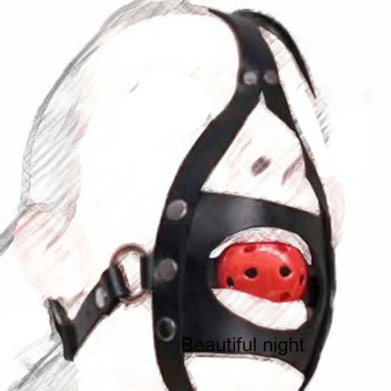 Ring/Spider/Ball Gag BDSM Leather Cover Mouth Mask Bondage. Muzzle Blindfold Restraints.SM Sex Toys For Couples