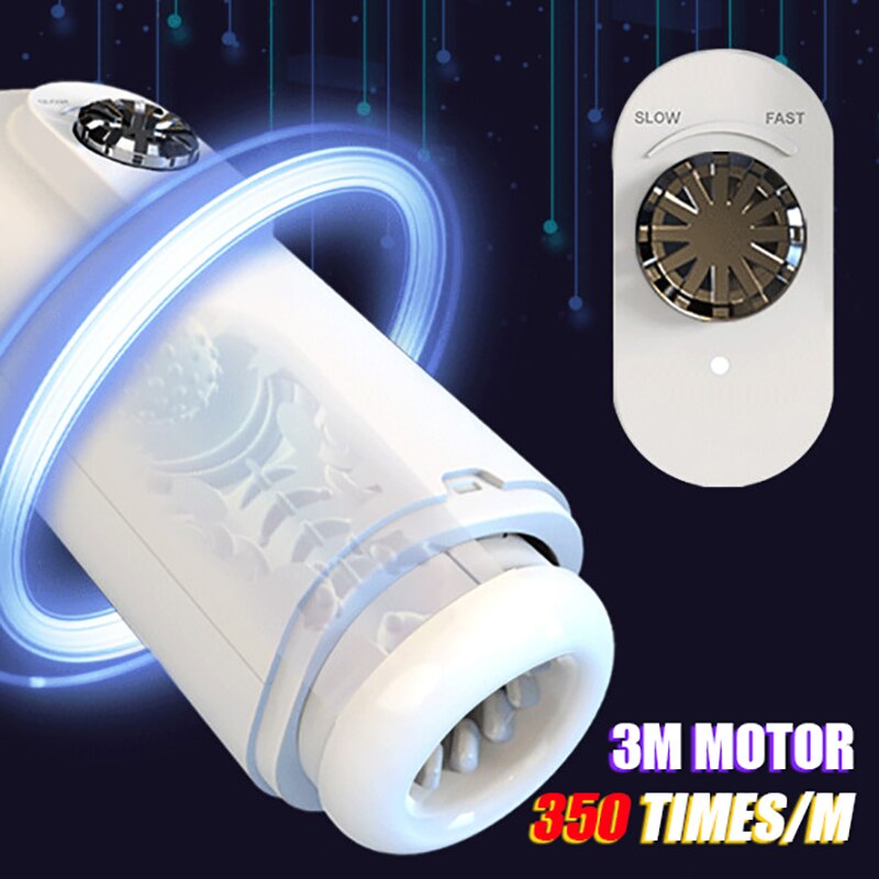 อัตโนมัติ Thrusting Telescopic Masturbators สำหรับผู้ชาย Penis กระตุ้นอมควย Soft ช่องคลอดถ้วยหีเซ็กซ์ทอยสำหรับชาย