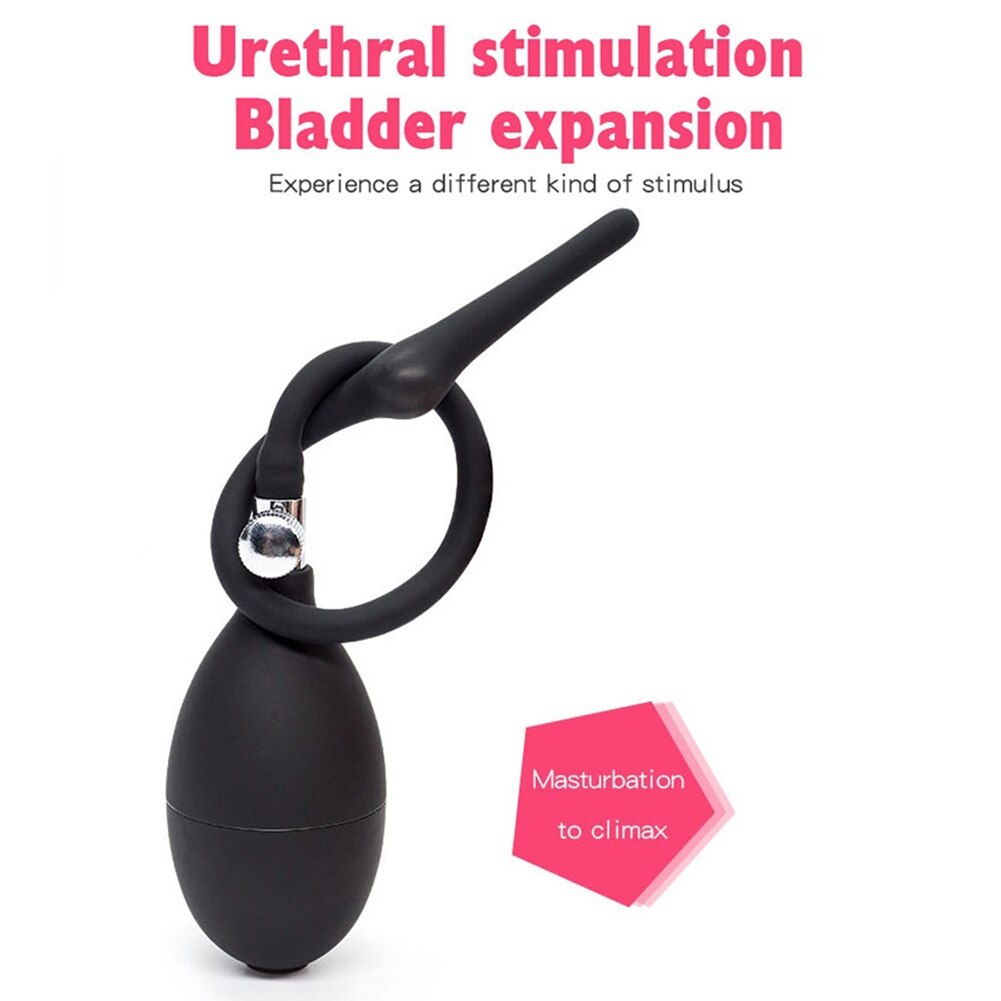 Silicone Urethral Stimulation Rod Dilator Penis Plug Catheter Male Sounding Tube Urethral Stretcher Adult Sex Toy for Men Erotic