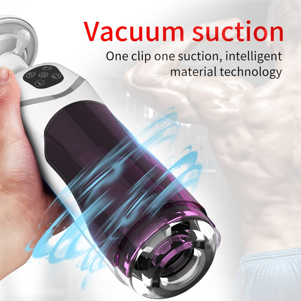 ของเล่นทางเพศสำหรับผู้ชาย เครื่องช่วยสำเร็จความใคร่ชายแบบยืดหดได้อัตโนมัติ ทรงพลัง หมุนได้ มีระบบโต้ตอบด้วยเสียง ถ้วยสำเร็จความใคร่ ช่องคลอด ร้านค้าเซ็กส์สำหรับผู้ใหญ่